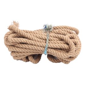 Twisted Yellow Hemp Rope Twisted Natural Thick Jute Rope Hammock Swing Boat Railing 40mm 800kg Bearing