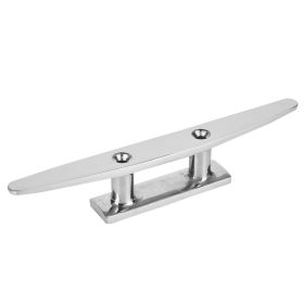 Stainless Steel Base Cleat Mirror Polished Boat Accessory Base Cleat Marine Rope Base(8in)