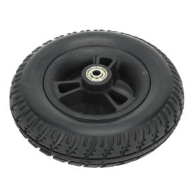 Wheelchair Wheel Replacement Non Slip Solid PU Strong Bearing Capacity Walker Accessories 7in