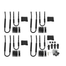 2 Pair Foldable Kayak Car Rack Roof Top Mount 68KG 150LBS Load Carrier J Bar Holder for Canoe Paddle Boards Skiboard