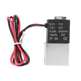 12V DC 1/4" 2 Way Normally Closed Pneumatic Aluminum Electric Solenoid Air Valve